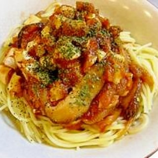 ローカロリーでヘルシー♪厚揚げのボロネーゼ風パスタ